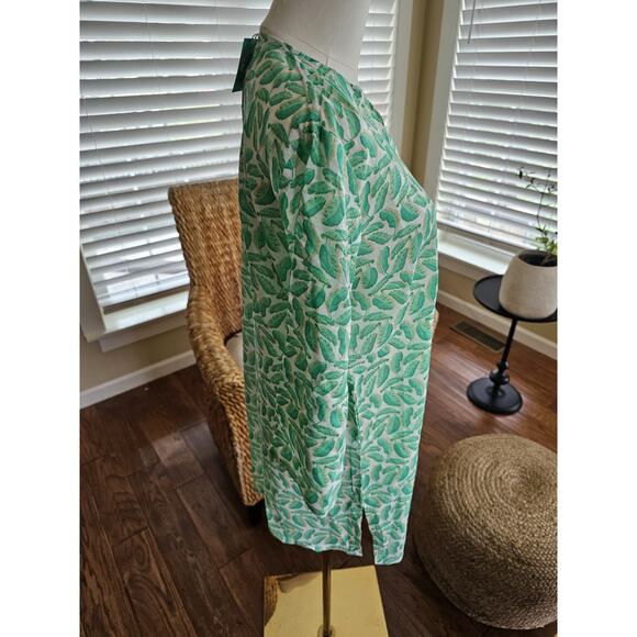 Charleston Shoe Company Tropical Palm Print Tunic Swim Coverup Size L NWT - Picture 3 of 9